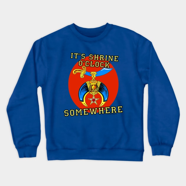 It's Shrine O'Clock Somewhere Crewneck Sweatshirt by EssexArt_ABC